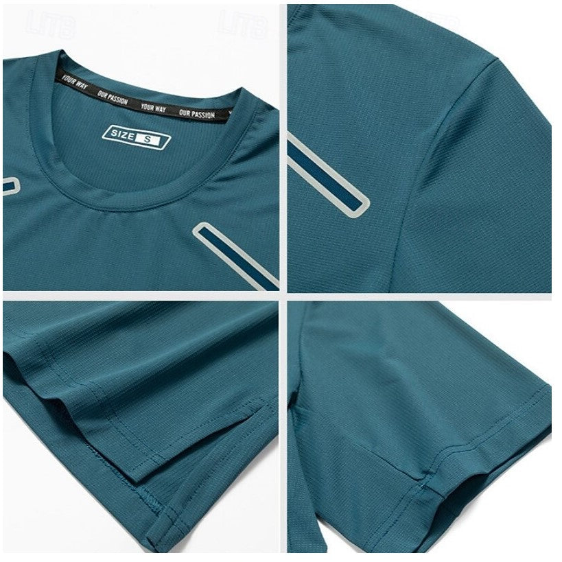 Men’s Quick Dry Short Sleeve Crew Neck T-Shirt – Active, Casual, Summer Tee Top 5