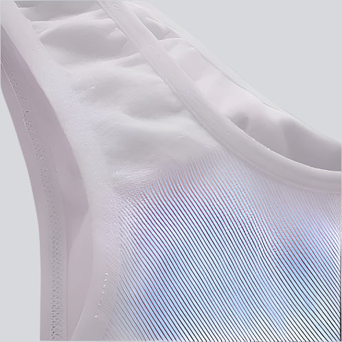 Seamless Sports Style Bra – White Comfortable Crop Top Vest