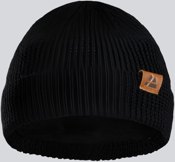 Danish Endurance Black Merino Wool Beanie – Ultimate Comfort & Style