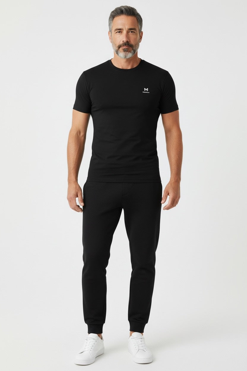 ModeFlex Movement – Men's Lightweight Breathable Quick Dry Running T-Shirt – Black