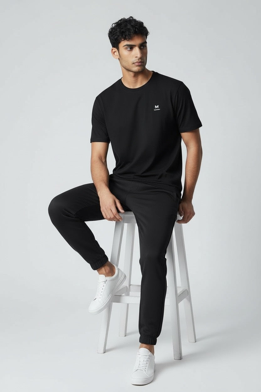 ModeFlex Movement – Men's Lightweight Breathable Quick Dry Running T-Shirt – Black