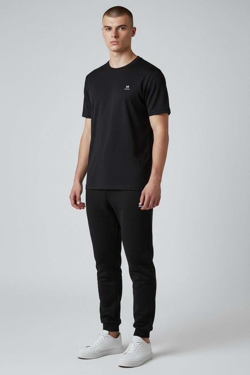 ModeFlex Movement – Men's Lightweight Breathable Quick Dry Running T-Shirt – Black