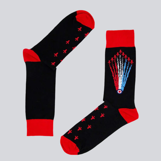 Officially Licensed Red Arrows Socks - Limited Edition RAF Planes